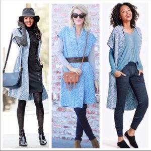 Cabi Napa Cardigan Open Front Long Duster Large